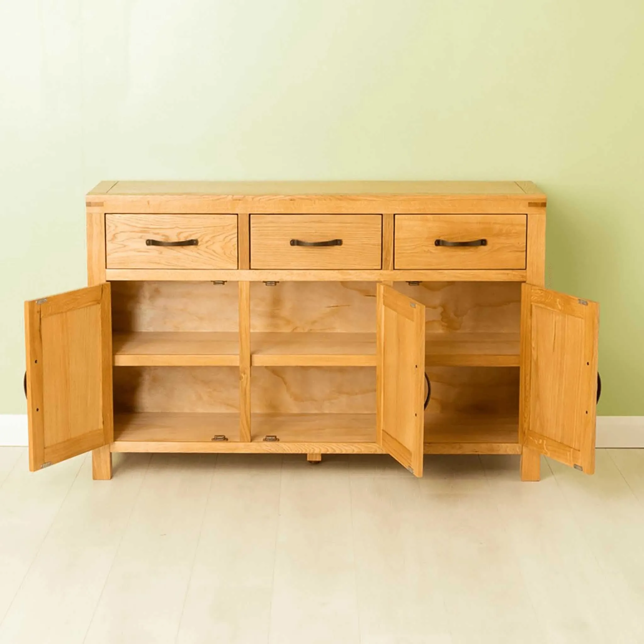 Abbey Waxed Oak Large Sideboard