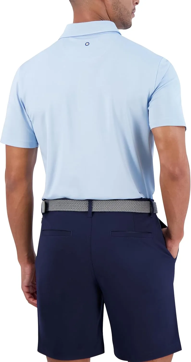 Ben Sherman Men's Pique Golf Sport Athletic Fit, UPF , Moisture-Wicking, Odor Resistant, Casual Shirt