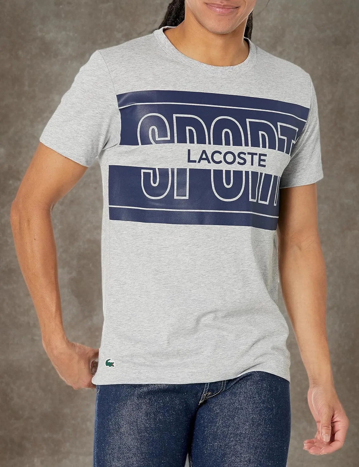 Lacoste Men's Cotton Print Sport T-Shirt