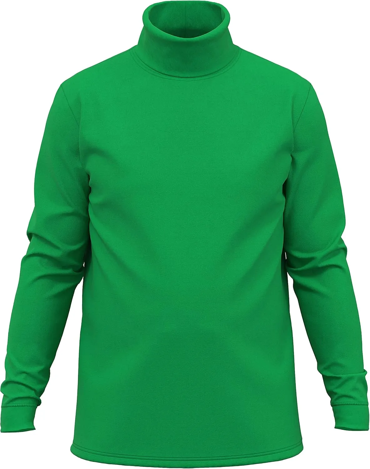 Maks Mens Casual Cotton Turtleneck Pullover Sweater Interlock Knit Combed Super-Soft Sweater