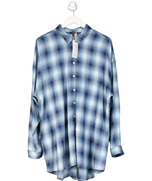 Next Blue Checked Shirt UK 20