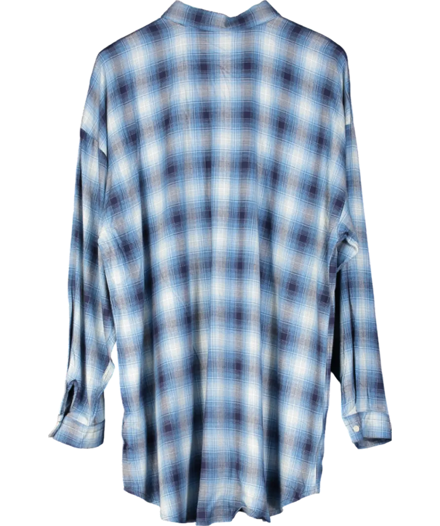 Next Blue Checked Shirt UK 20
