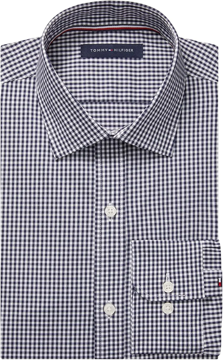 Tommy Hilfiger Men's Dress Shirt Slim Fit Stretch Twill
