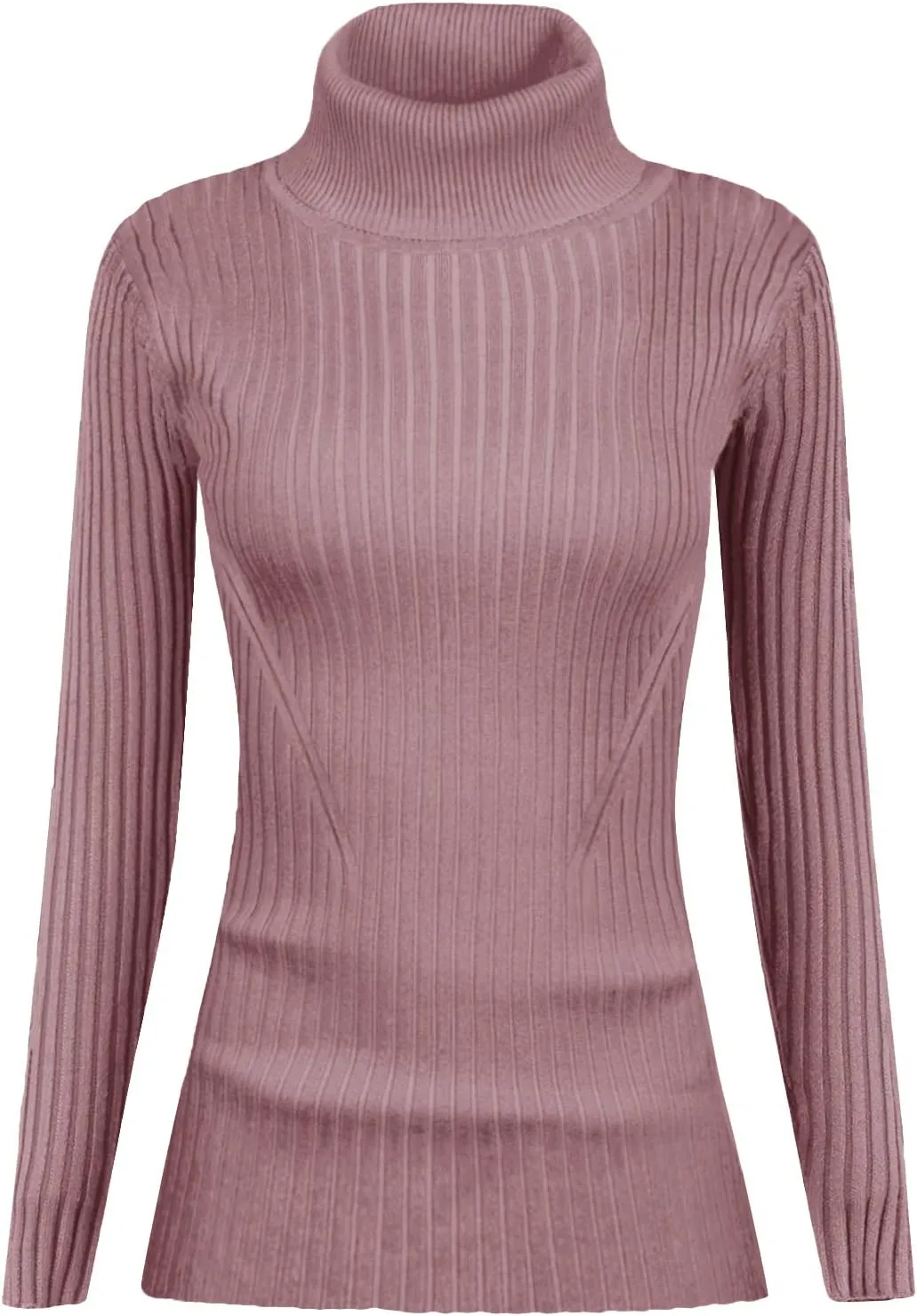 v28 Turtleneck Ribbed Sweaters for Women Cute Sexy Knitted Warm Fitted Sweater