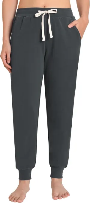 Weintee Women's Petite Joggers Cotton Sweatpants with Pockets